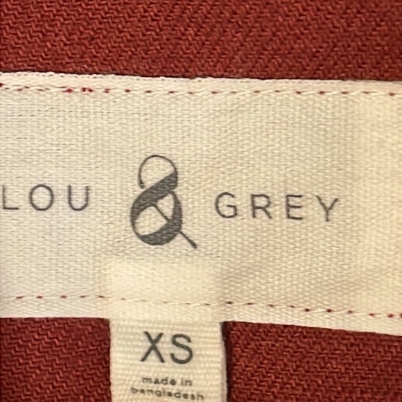 Lou & Grey Rust Button Down Flannel Shirt - Picture 4 of 5